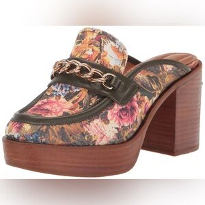 Franco Sarto Katra Clog floral size 6.5 NEW